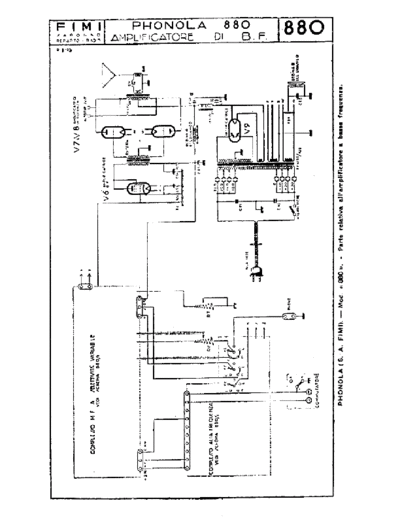 Phonola 880 LF amplifier unit