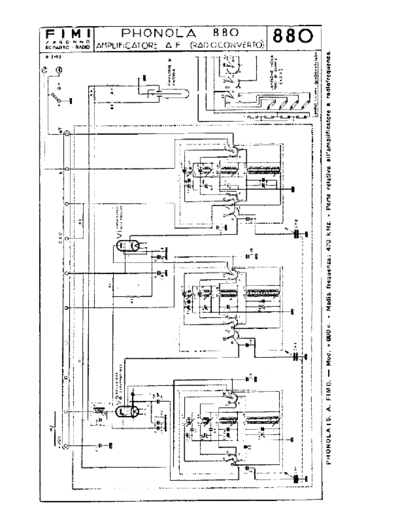 Phonola 880 RF amplifier unit