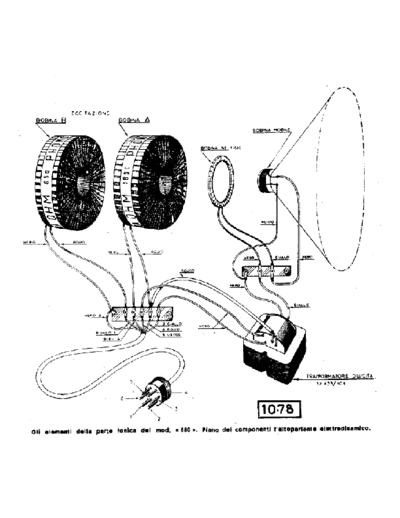 Phonola 880 speaker assembly