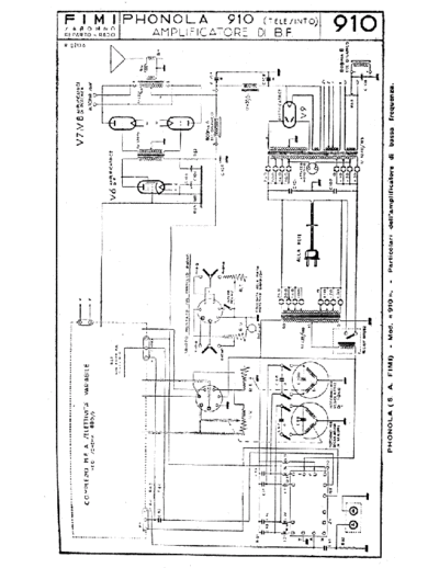 Phonola 910 LF unit alternate