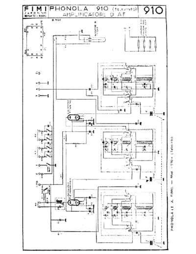 Phonola 910 RF amplifier