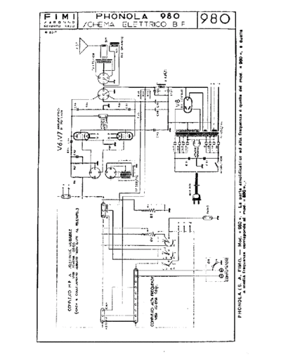 Phonola 980 LF unit