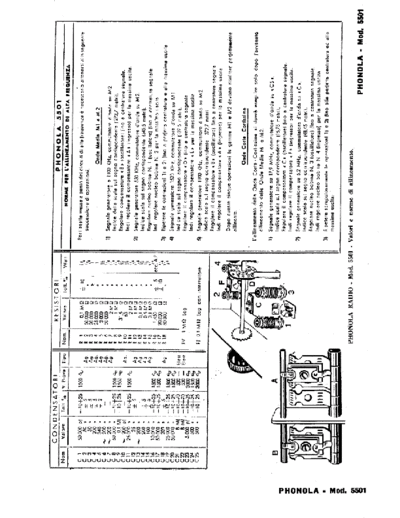 Phonola 5501 components