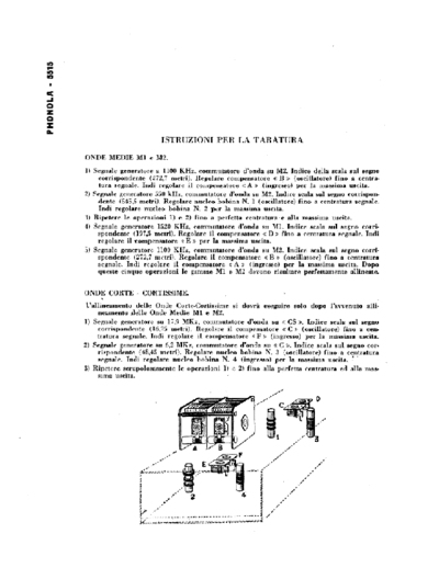 Phonola 5515 5515A alignment
