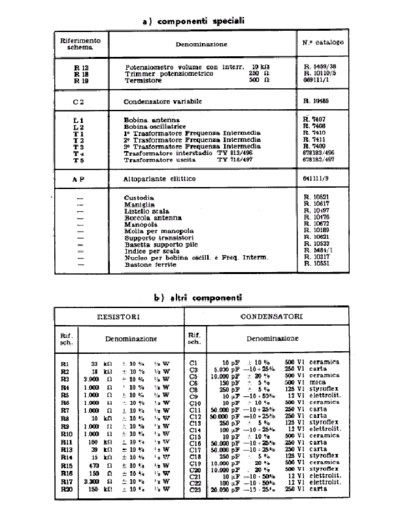 Phonola T601 components