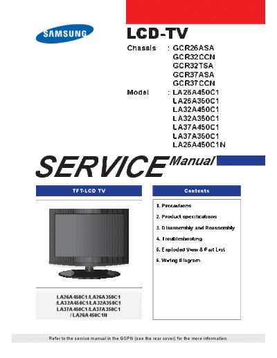 LA26A350 26A450 26A350 32A450 37A350 37A450.part2