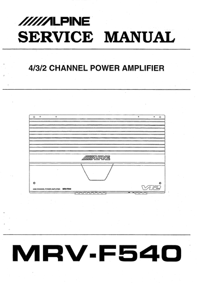 Alpine_MRV-F540_SM