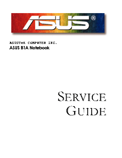 Service_manual_Asus_B1A
