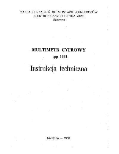 Multimetr 1331