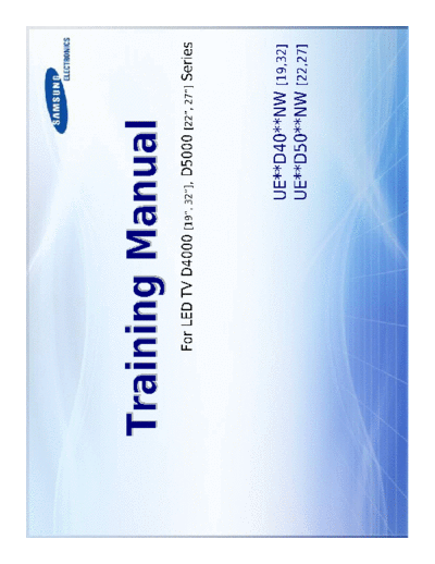 SAMSUNG_LED+TV+D4000_D5000_UEXXD40XXNW_UEXXD50XXNW_training