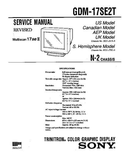 GDM-17SE2T N-2 Chassis1996