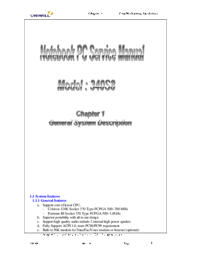 340S8 Service Manual
