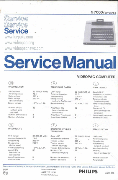 G7000_Service_Manual_198x_Philips_M6_0000