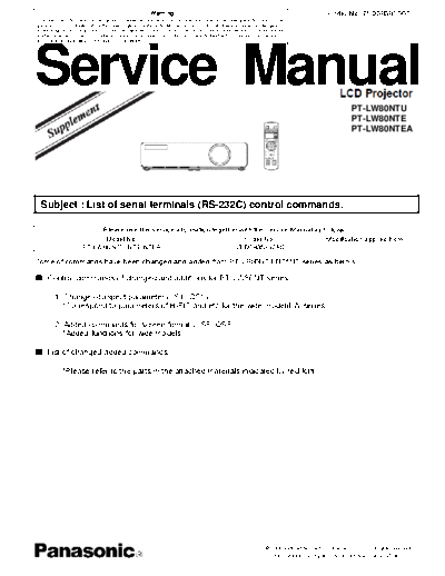 Panasonic_PT-LW80NTU_PT-LW80NTE_PT-LW80NTEA_service_info