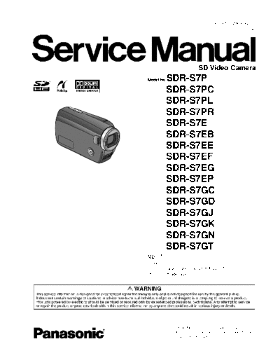PANASONIC.SDR-S7.Camcorder
