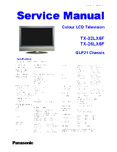 PANASONIC TX-26_32LX6F lcd
