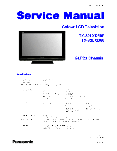TX-32LXD80 GLP23