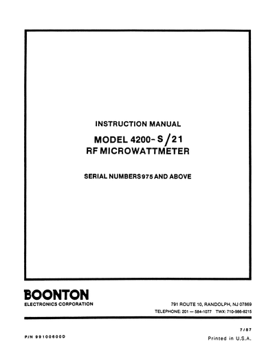 Boonton 4200