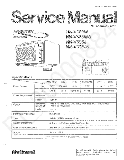 Panasonic_NN-V688W_NN-V688WS_NN-V698J_NN-V698JS