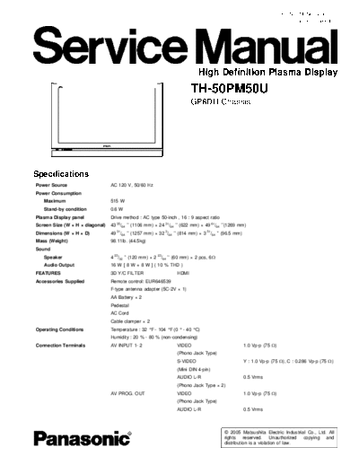 panasonic_th-50pm50u_chassis_gp8du