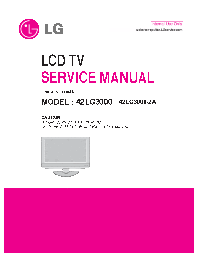LG 42LG3000-ZA_MFL41037104 Chassis LD84A LCD TV SM