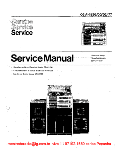 Service++Manual++3x1+Philips+AH+936