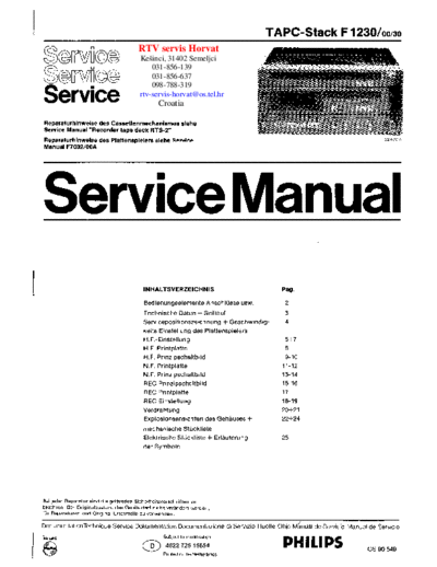Philips-F-1230-Service-Manual