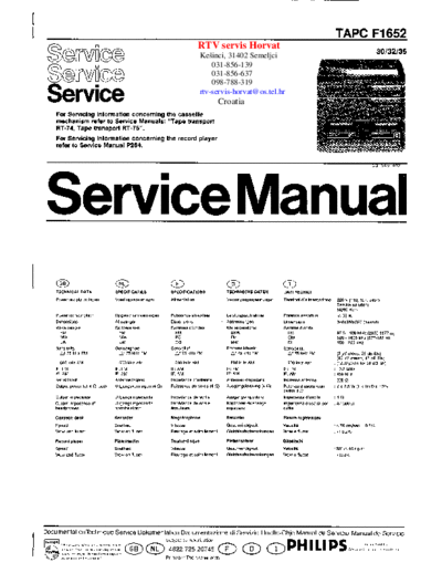 Philips-F-1652-Service-Manual