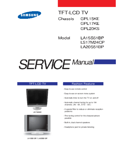 LCD SAMSUNG-LA20S51BP