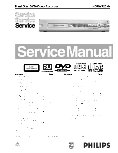 HDRW720 dvd rec