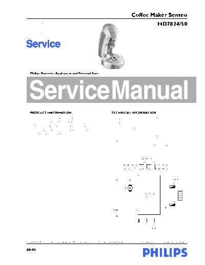PHILIPS HD 782450 Service Manual HD782450 New Generation 