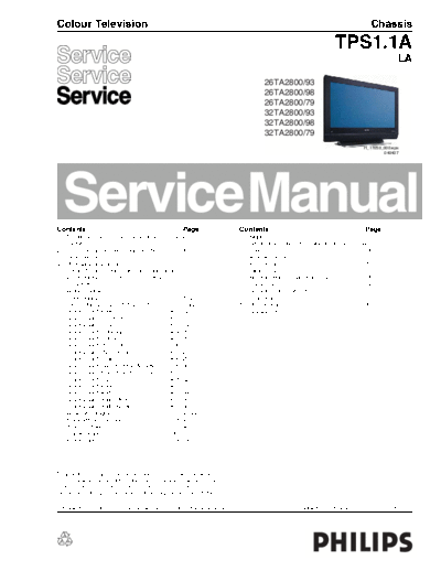 PHILIPS_TPS1.1A_LA_CHASSIS_LCD_TV_SM.part1
