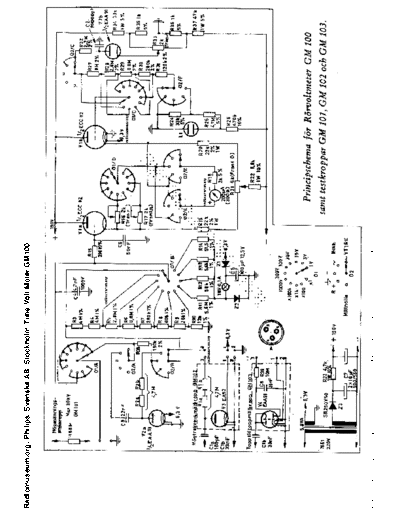 Philips GM100 - Schematic