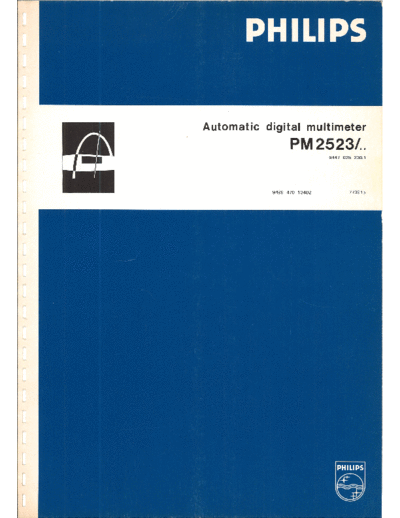 Philips_PM2523_Automatic_Digital_Multimeter_Service_Manual