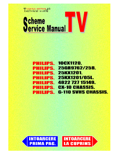philips cx-10 chassis, g-110 chassis