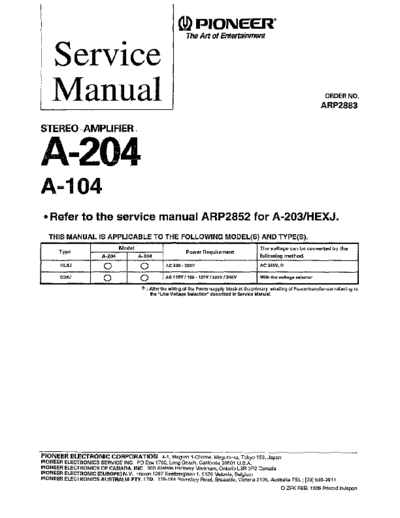 hfe_pioneer_a-104_204_service_arp2883_en