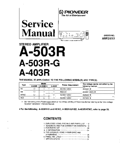 hfe_pioneer_a-403r_503r_service