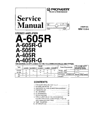 hfe_pioneer_a-405r_505r_605r_service