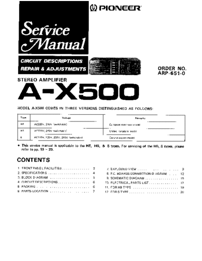hfe_pioneer_a-x500_arp-651-0_service_en