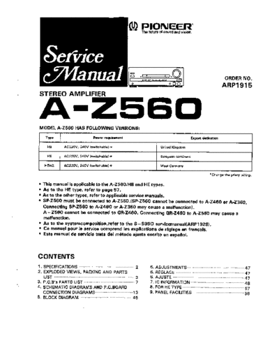 hfe_pioneer_a-z560_service