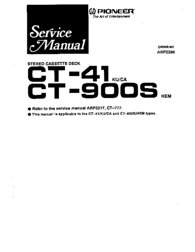 hfe_pioneer_ct-41_900s_service