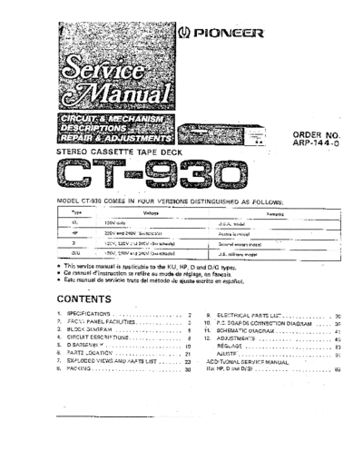 hfe_pioneer_ct-930_service