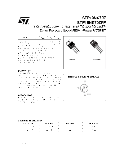 stp10nk70z