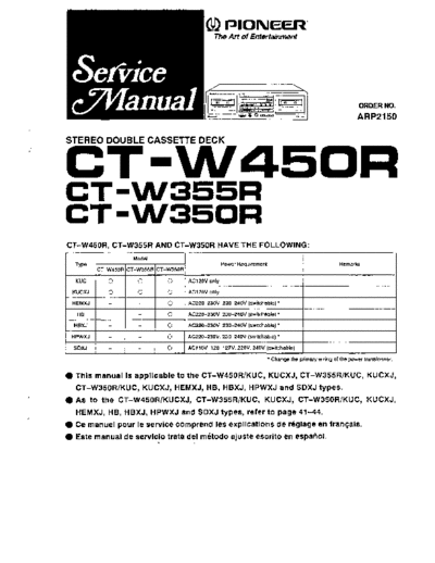 hfe_pioneer_ct-w350r_w355r_w450r_service