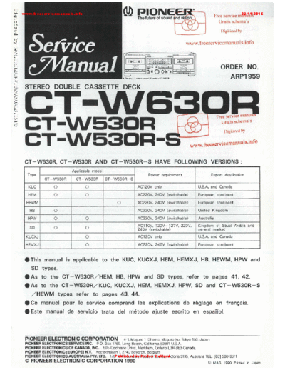 pioneer_ct_w630r
