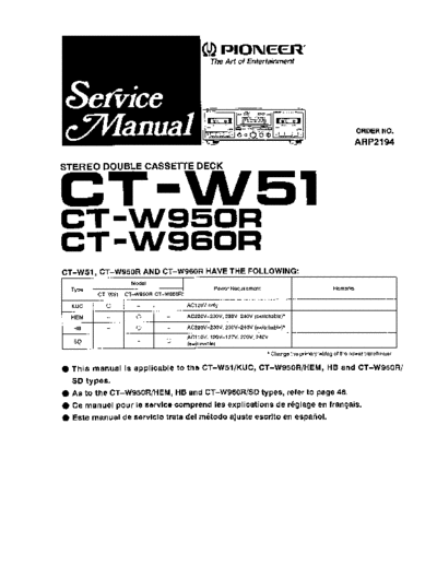 hfe_pioneer_ct-w950r_w960r_w51_service_en