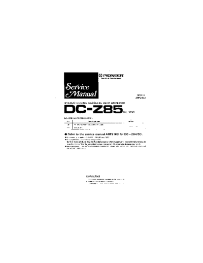 hfe_pioneer_dc-z85_service