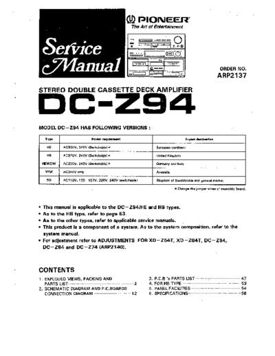 hfe_pioneer_dc-z94_service