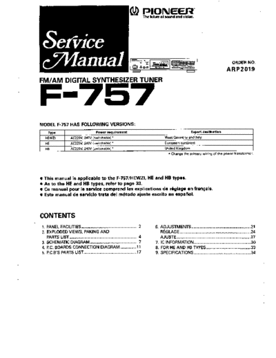 hfe_pioneer_f-757_service