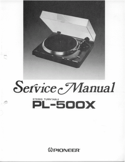 Pioneer-PL-500X-Service-Manual